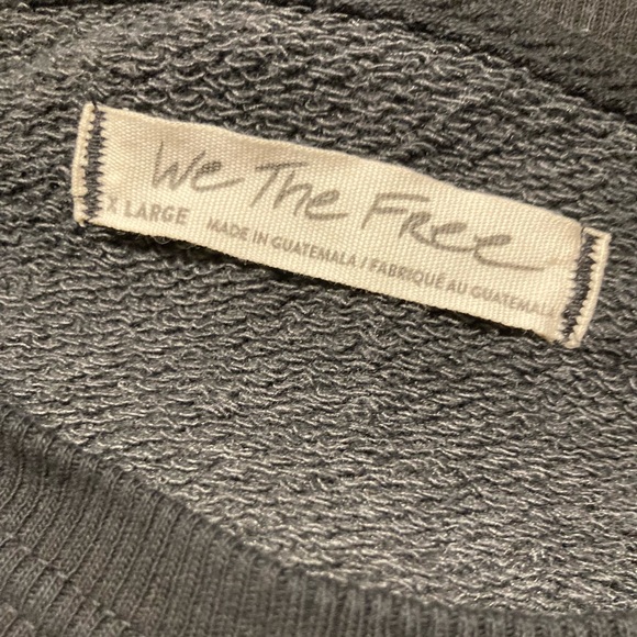 FREE PEOPLE We The Free Camden Maxi Sweatshirt Dress in Black - Picture 7 of 7